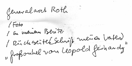 Handschriftlicher Zusatz