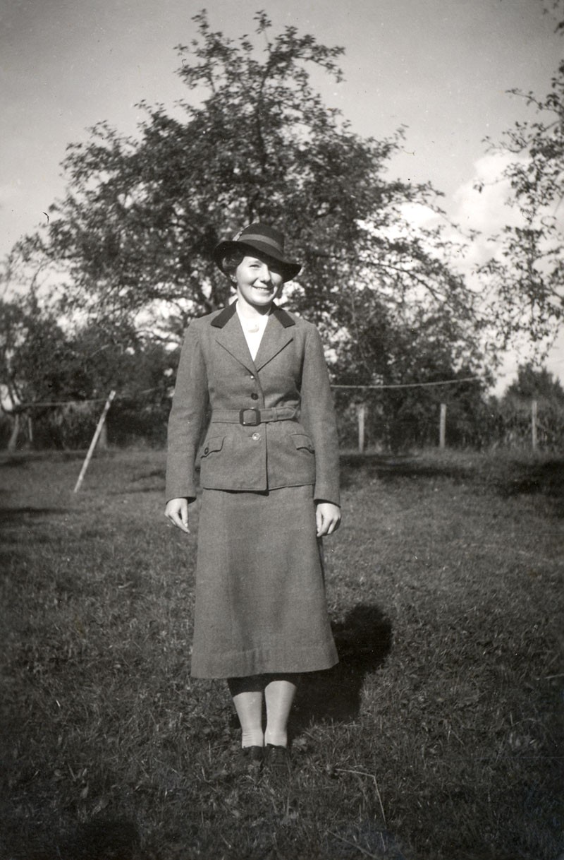 Irmgard in Labor Service Uniform 1938 Irmgard in Labor Service Uniform 1938