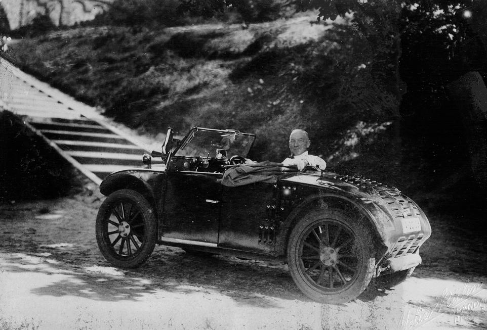 Dr. Kurt Otto in his Hanomag