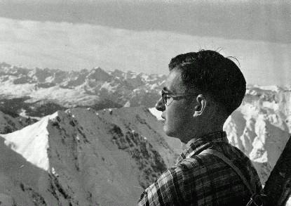 Jürgen Otto on a skiing vacation in 1938